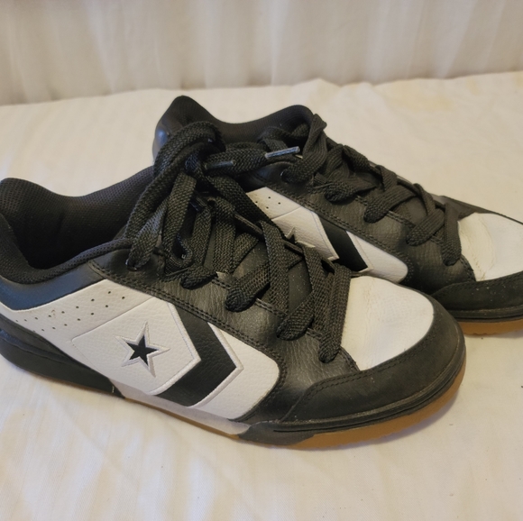 Converse Other - VERY RARE Converse Skateboarding Sneakers, Black & White Leather, US Men's 10